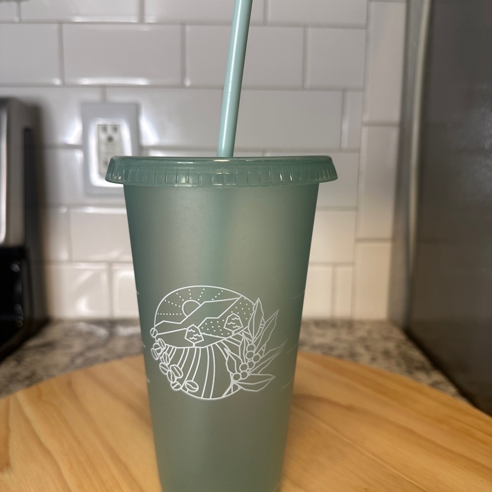 Starbucks Bahamas Exclusive Seafoam Green Tumbler with Straw